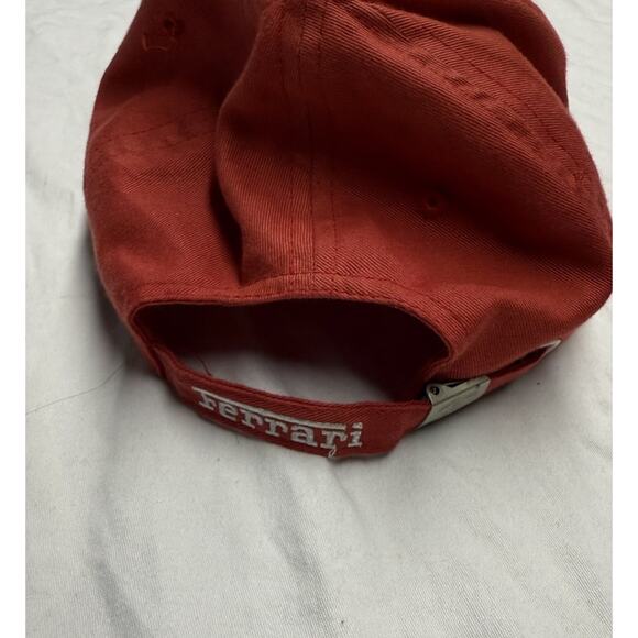 FERRARI Hat Color Red Italian Flag One Size Adjustable Cap - Picture 8 of 13